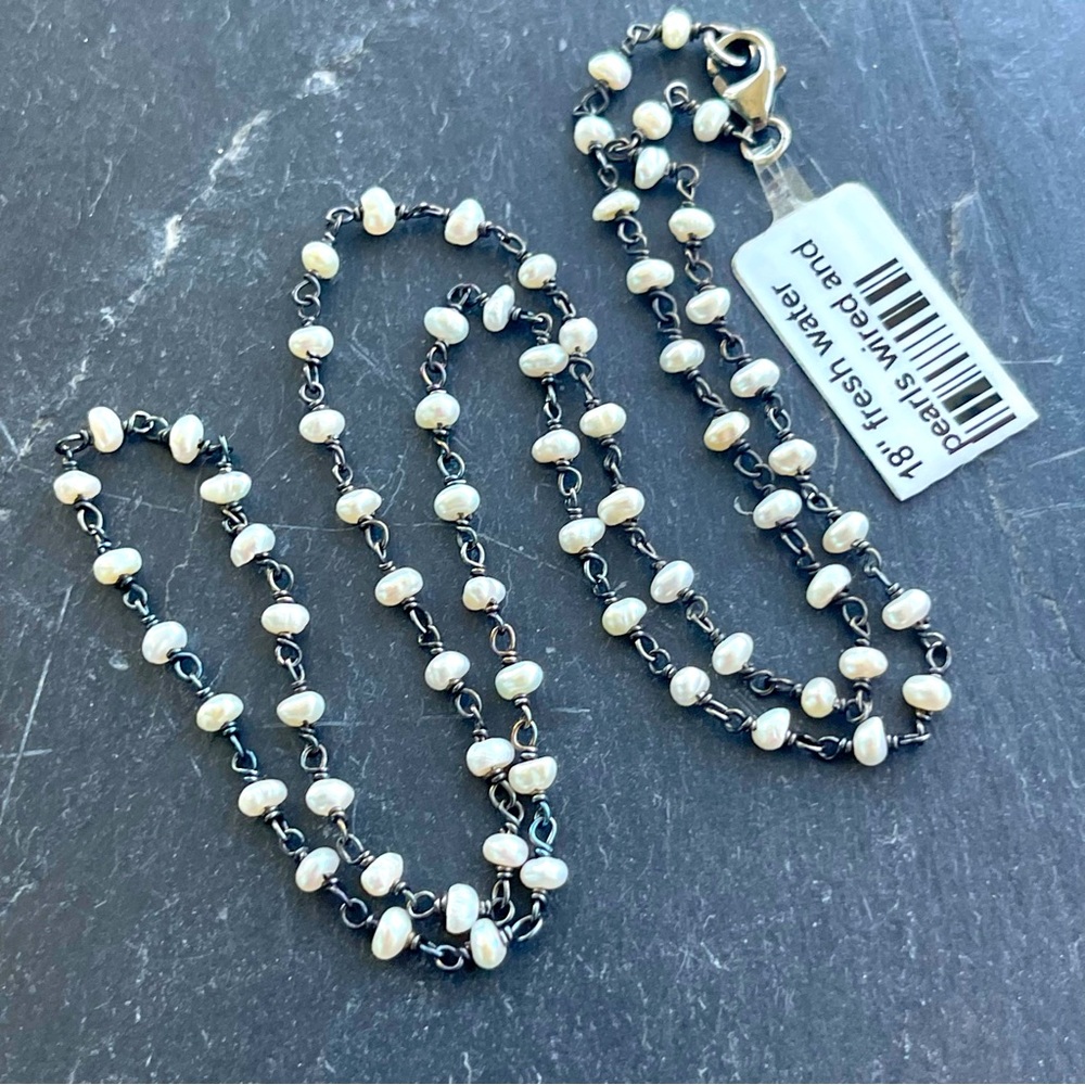 Elegant Freshwater Pearl Necklace 18” long